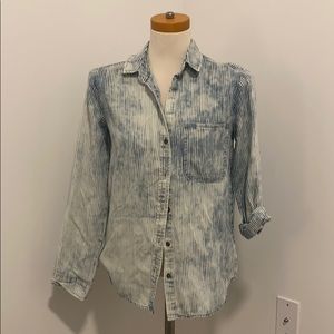 Denim Stripe woven top